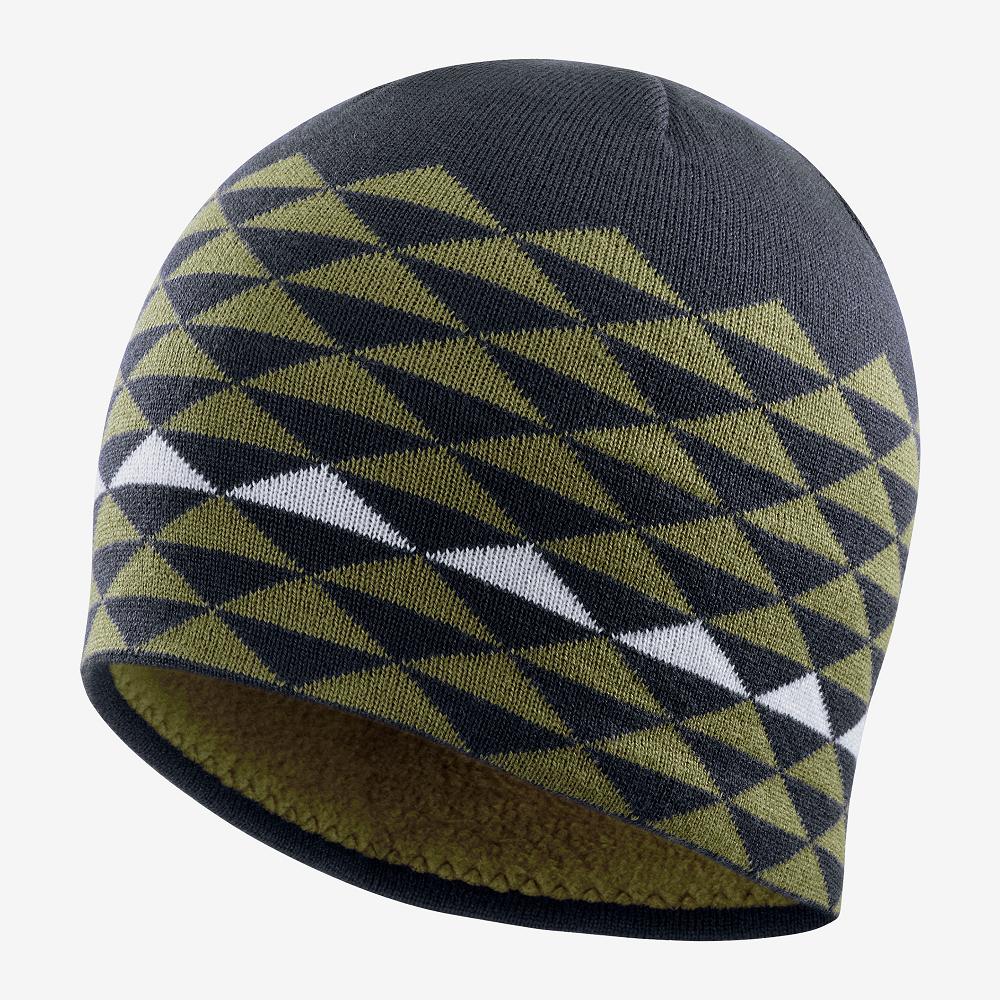 Bonnets Salomon Homme Vert - Salomon GRAPHIC - France (6384-DYOJC)